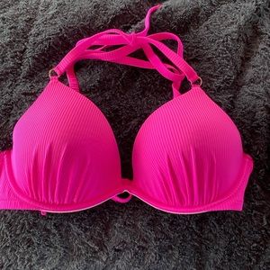 Hot pink bikini top